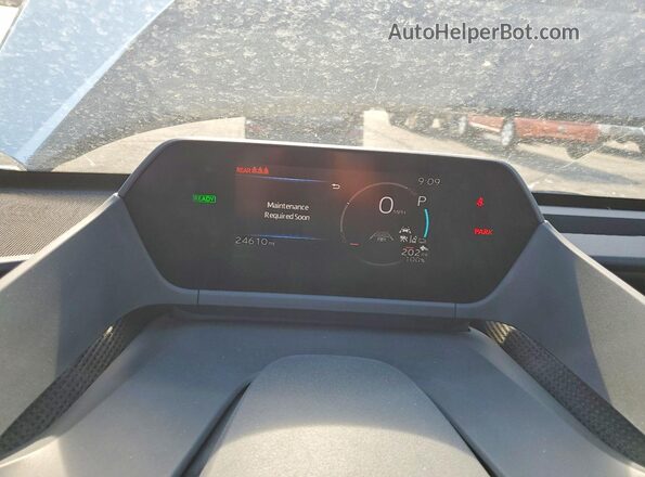 JTMABACA3RA050780 2024 TOYOTA BZ4X Silver Instrument cluster view