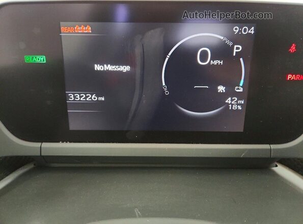 JTMABACAXPA022519 2023 TOYOTA BZ4X Серебряный Вид щитка приборов