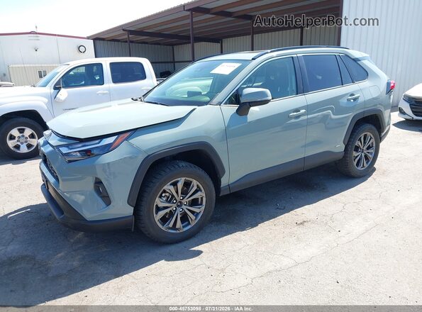 JTMB6RFV0ND069544 2022 TOYOTA RAV4 HYBRID Gray Front left