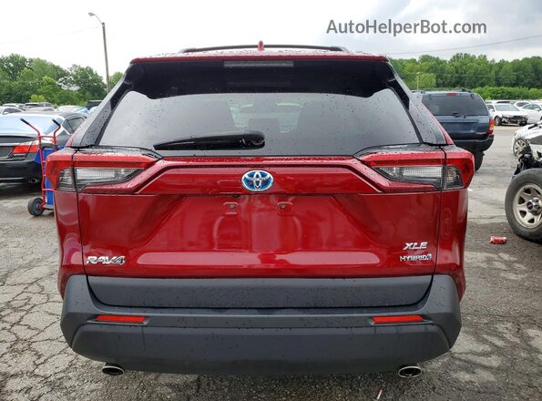 JTMB6RFV1MD039998 2021 TOYOTA RAV4 Red Vista trasera