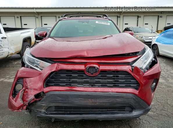 JTMB6RFV1MD039998 2021 TOYOTA RAV4 Red Vista frontal