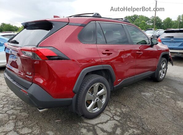 JTMB6RFV1MD039998 2021 TOYOTA RAV4 Red Trasero derecho