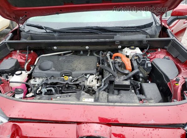 JTMB6RFV1MD039998 2021 TOYOTA RAV4 Red Vista del compartimento del motor