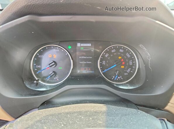 JTMB6RFV3MD041073 2021 TOYOTA RAV4 Black Instrument cluster view