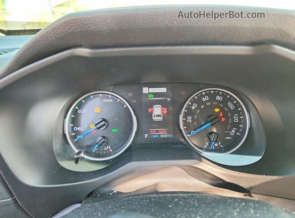 JTMB6RFV5ND069667 2022 TOYOTA RAV4 Green Вид щитка приладів