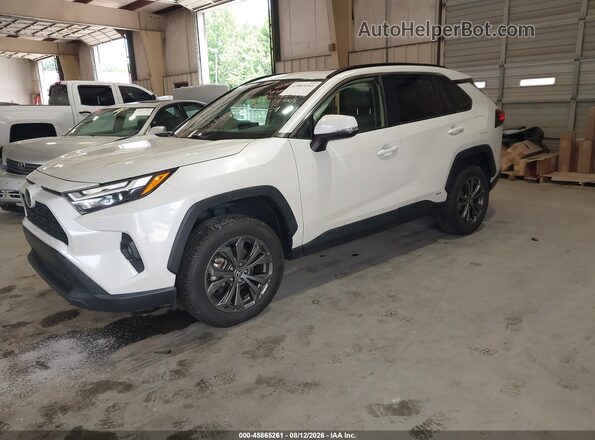JTMB6RFV6ND078572 2022 TOYOTA RAV4 HYBRID Белый Передняя левая четверть