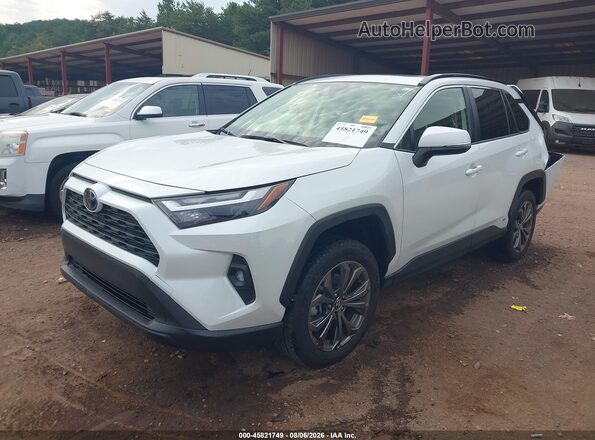 JTMB6RFV8SJ077758 2025 TOYOTA RAV4 HYBRID White Vista tres cuartos delantera izquierda