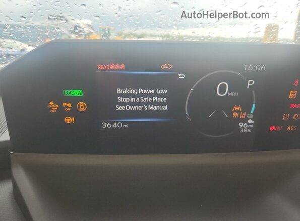 JTMBCAEB7TJ012662 2026 TOYOTA BZ Black Vista del cuadro de instrumentos