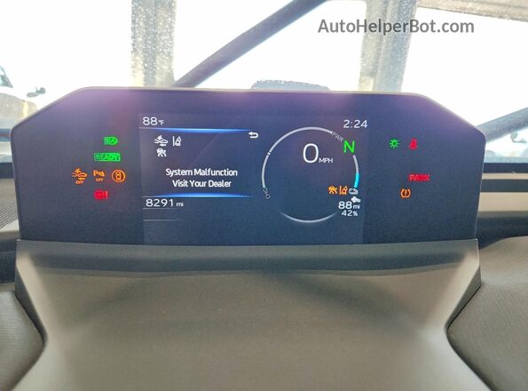 JTMBDAFB7TA001608 2026 TOYOTA BZ Black Vista del cuadro de instrumentos