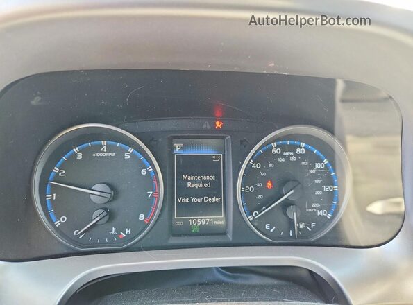 JTMBFREV1HJ124803 2017 TOYOTA RAV4 Gray Instrument cluster view