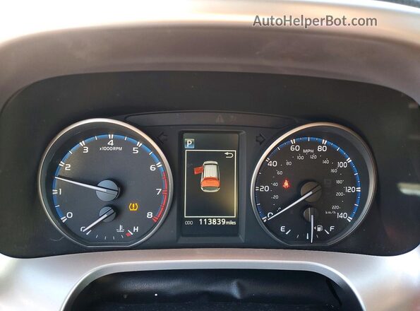 JTMBFREV2JD229449 2018 TOYOTA RAV4 Blue Вид щитка приладів