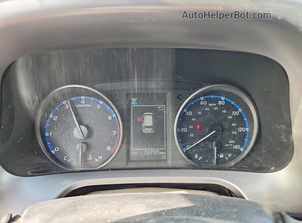 JTMBFREV4HJ707852 2017 TOYOTA RAV4 Gray Instrument cluster view