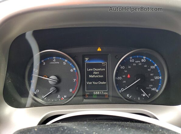 JTMBFREV6JJ215698 2018 TOYOTA RAV4 Gray Instrument cluster view