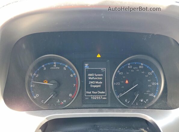 JTMBFREV7JJ213068 2018 TOYOTA RAV4 Gray Vista del cuadro de instrumentos