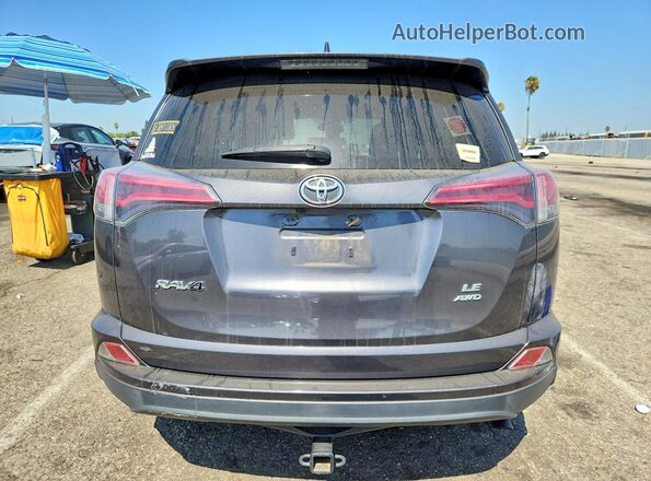 JTMBFREV9HJ715476 2017 TOYOTA RAV4 Серый Вид сзади