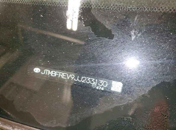 JTMBFREV9JJ233130 2018 TOYOTA RAV4 Gray სალონის 360-გრადუსიანი ხედი