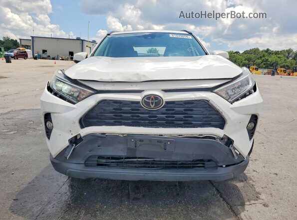 JTMC1RFV1KD021498 2019 TOYOTA RAV4 White წინა ხედი