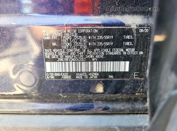 JTMC1RFV2MD062063 2021 TOYOTA RAV4 Blue 