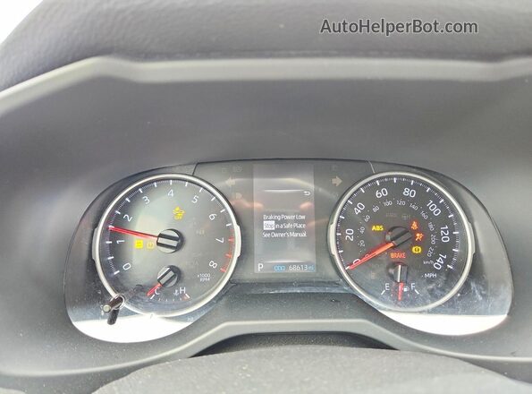 JTMC1RFV3MD072097 2021 TOYOTA RAV4 White ხელსაწყოთა პანელის ხედი