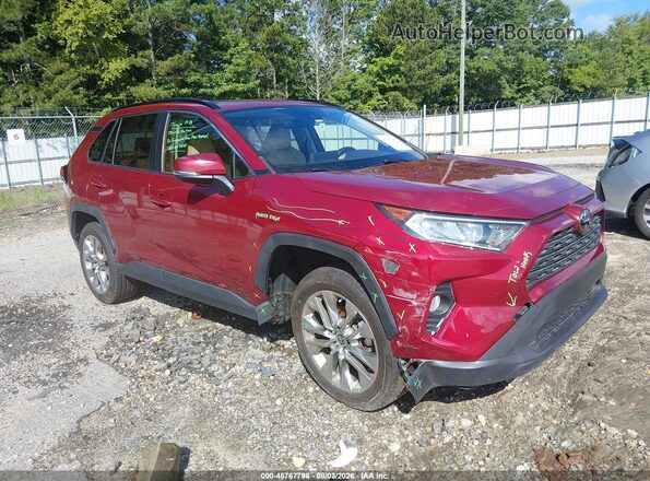 JTMC1RFV7KD036605 2019 TOYOTA RAV4 Red Դիմացի տեսք