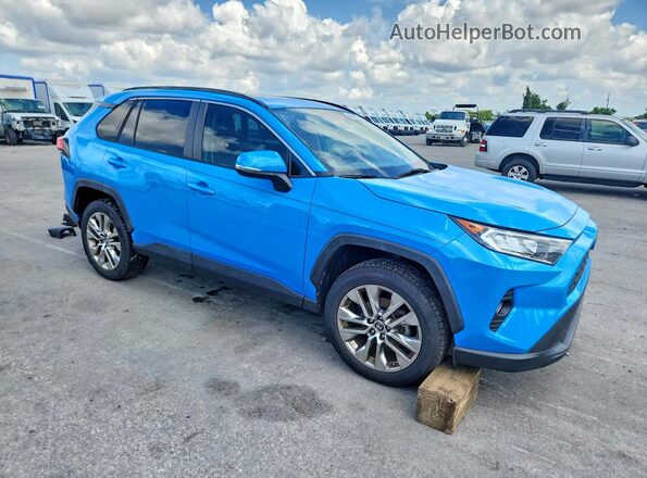 JTMC1RFV8KD503143 2019 TOYOTA RAV4 Blue Front right