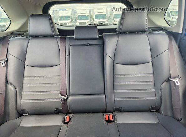 JTMC1RFV8KD503143 2019 TOYOTA RAV4 Blue Rear seats view