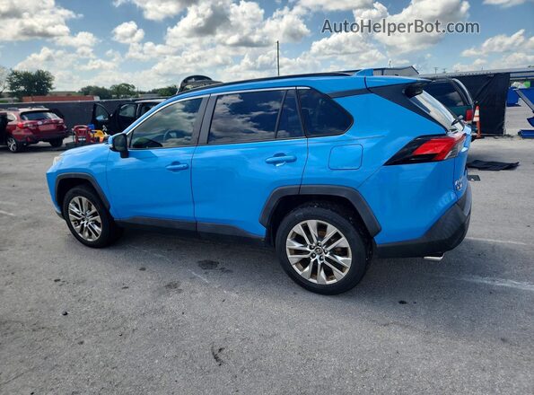 JTMC1RFV8KD503143 2019 TOYOTA RAV4 Blue Rear left