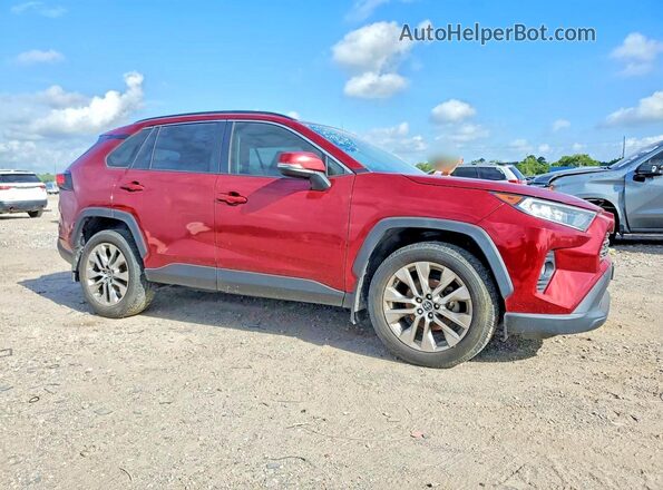 JTMC1RFVXKD016851 2019 TOYOTA RAV4 Maroon Передня права чверть