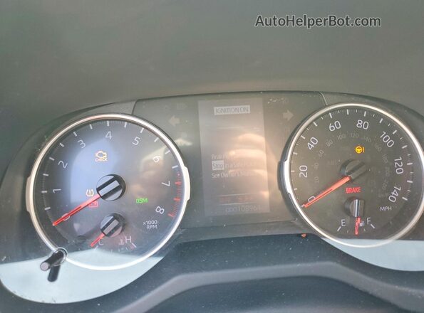 JTMC1RFVXKD016851 2019 TOYOTA RAV4 Maroon Вид щитка приладів