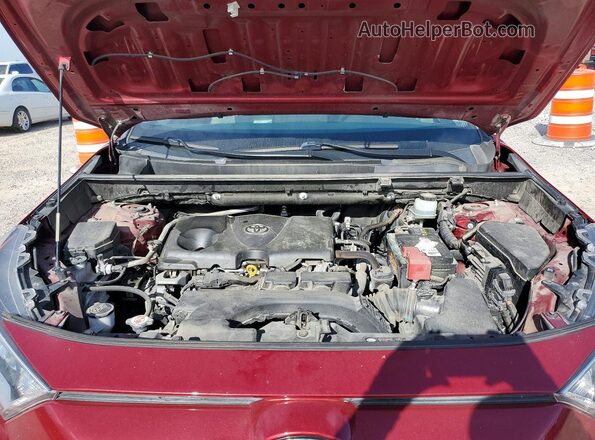 JTMC1RFVXKD016851 2019 TOYOTA RAV4 Maroon Вид задньої частини салону