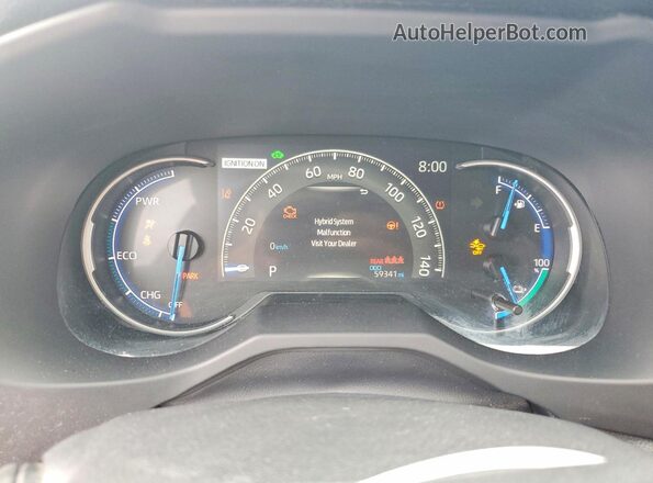 JTMCB3FV0MD047958 2021 TOYOTA RAV4 Blue Vista del cuadro de instrumentos