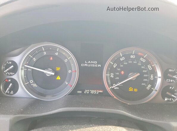JTMCY7AJ5G4044035 2016 TOYOTA LAND White Instrument cluster view