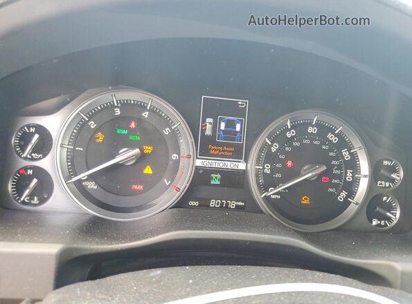 JTMCY7AJ6K4078056 2019 TOYOTA LAND Gray Vista del cuadro de instrumentos