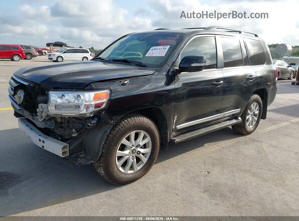 JTMCY7AJ7J4064567 2018 TOYOTA LAND CRUISER Черный Передняя левая четверть