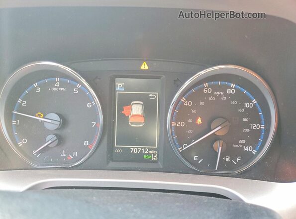 JTMDFREV2JD233655 2018 TOYOTA RAV4 Red Instrument cluster view