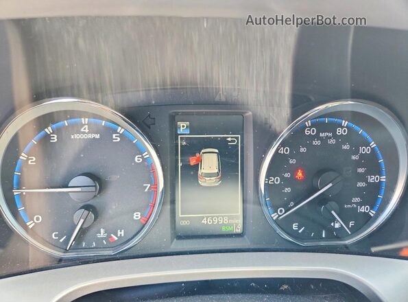 JTMDFREV3HJ165751 2017 TOYOTA RAV4 Blue Vista del cuadro de instrumentos