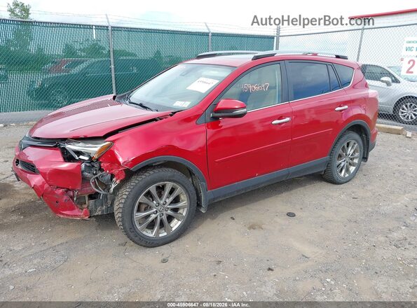 JTMDFREV6HJ146353 2017 TOYOTA RAV4 Red წინა მარცხენა ხედი სამი მეოთხედიდან