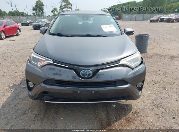 JTMDJREV0GD056093 2016 TOYOTA RAV4 HYBRID Gray Instrument cluster view