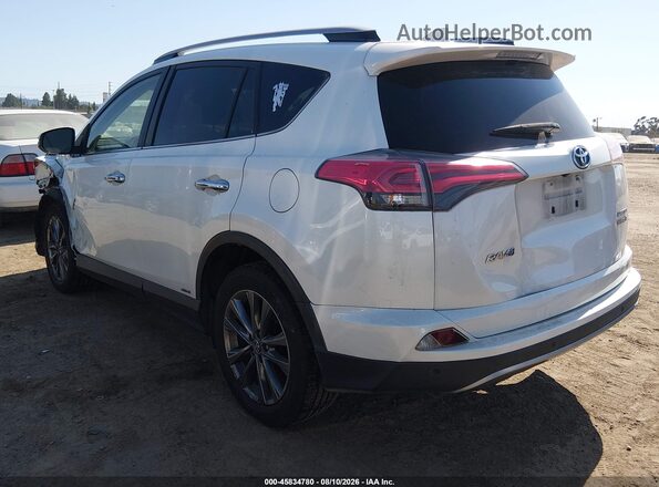 JTMDJREV0JD192652 2018 TOYOTA RAV4 HYBRID White Tył lewy