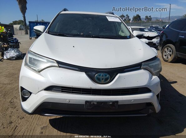 JTMDJREV0JD192652 2018 TOYOTA RAV4 HYBRID White Widok zestawu wskaźników