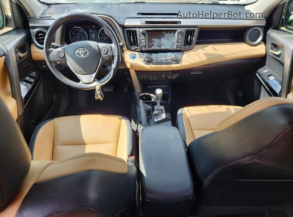 JTMDJREV1GD003452 2016 TOYOTA RAV4 White Widok deski rozdzielczej