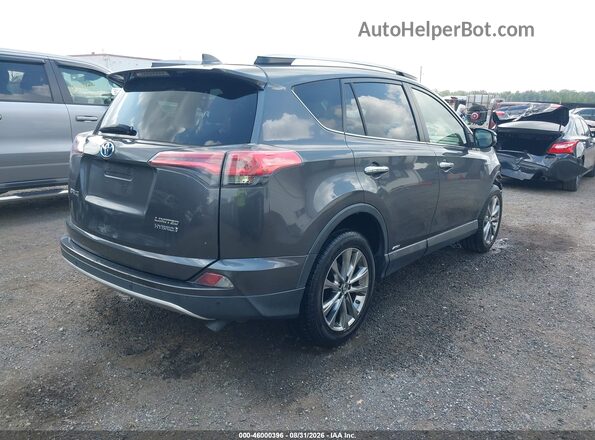 JTMDJREV3JD258840 2018 TOYOTA RAV4 HYBRID Серый Задняя правая четверть