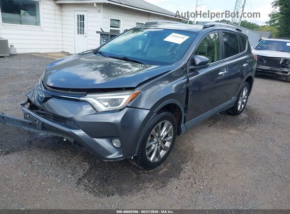 JTMDJREV3JD258840 2018 TOYOTA RAV4 HYBRID Серый Передняя левая четверть