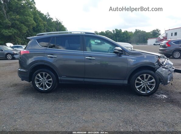 JTMDJREV3JD258840 2018 TOYOTA RAV4 HYBRID Серый Вид задней части салона