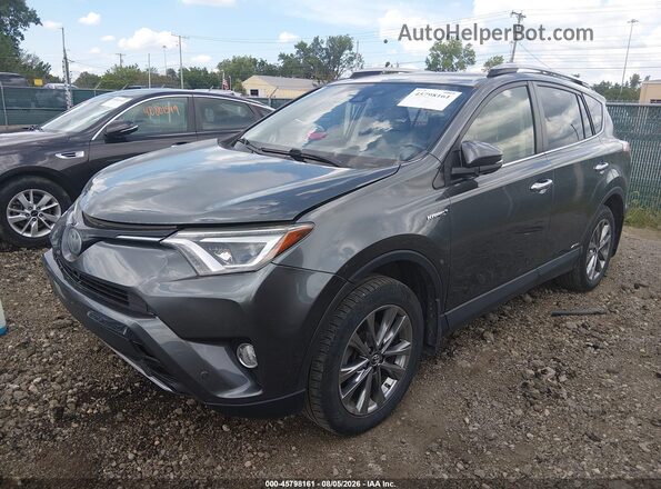 JTMDJREV4HD090149 2017 TOYOTA RAV4 HYBRID Gray წინა მარცხენა ხედი სამი მეოთხედიდან
