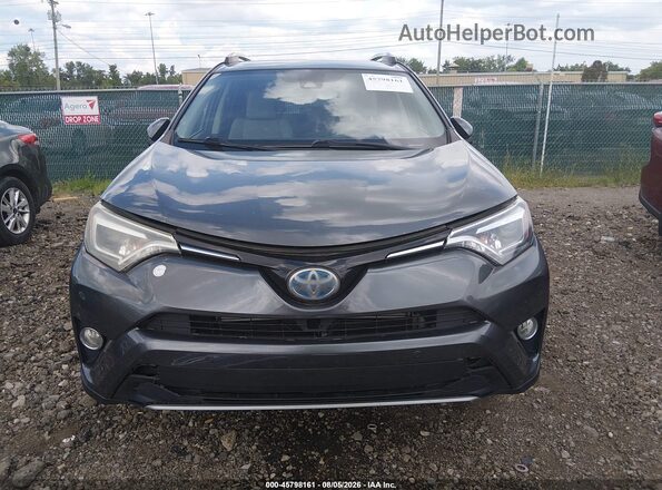 JTMDJREV4HD090149 2017 TOYOTA RAV4 HYBRID Gray ხელსაწყოთა პანელის ხედი