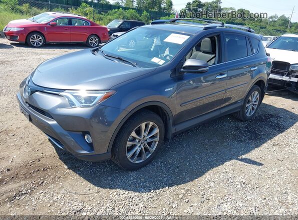 JTMDJREV6GD013040 2016 TOYOTA RAV4 HYBRID Gray Передня ліва чверть