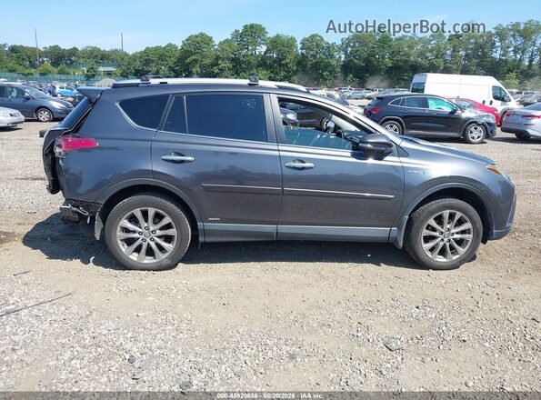 JTMDJREV6GD013040 2016 TOYOTA RAV4 HYBRID Gray Вид задньої частини салону