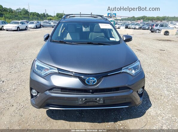 JTMDJREV6GD013040 2016 TOYOTA RAV4 HYBRID Gray Вид щитка приладів