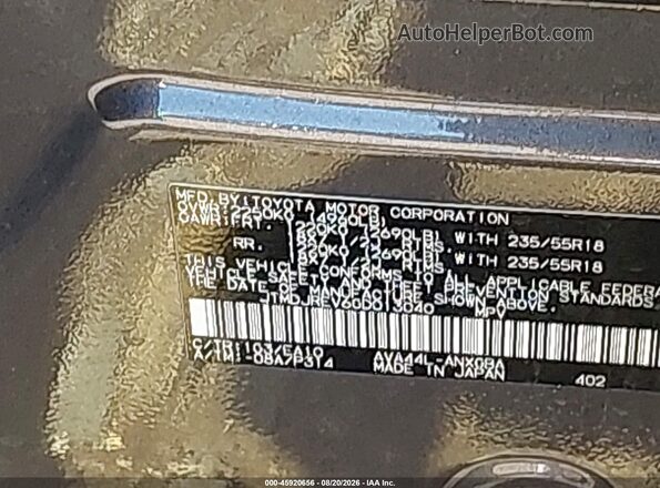 JTMDJREV6GD013040 2016 TOYOTA RAV4 HYBRID Gray Вид підкапотного простору